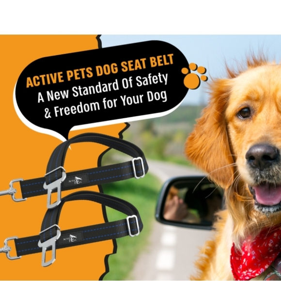 Active Pets Dog Car Harness - Pack of 2 Dog Seatbelts for Cars, Trucks, Travel - Picture 3 of 11